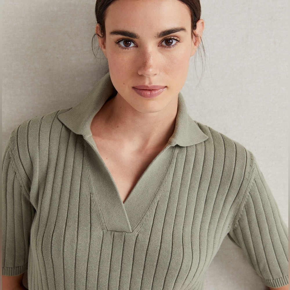 Haven Well within organic cotton polo top